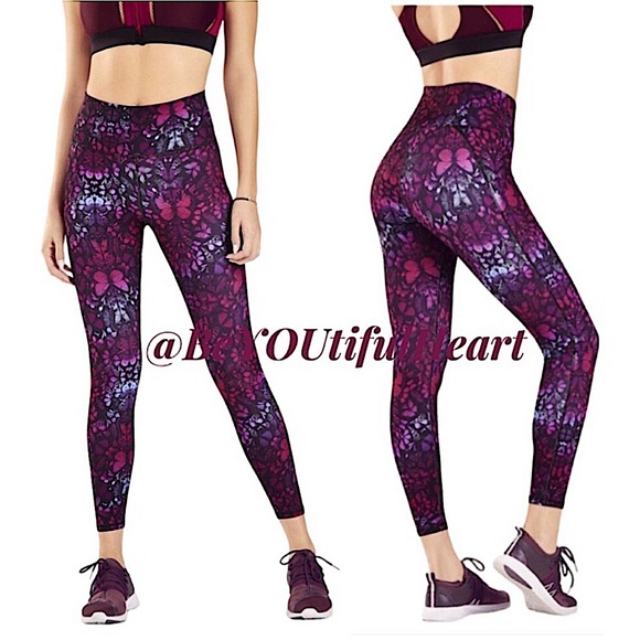 Fabletics Define PowerHold High-Waisted 7/8 Legging in Mariposa Ombré, Large - Picture 1 of 16